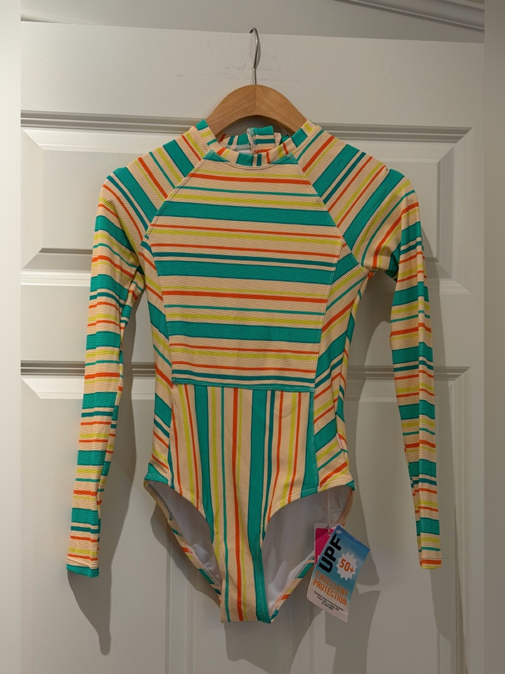 SEAFOLLY girls Tropical Nights Long  Sleeve One Piece Surf Suit